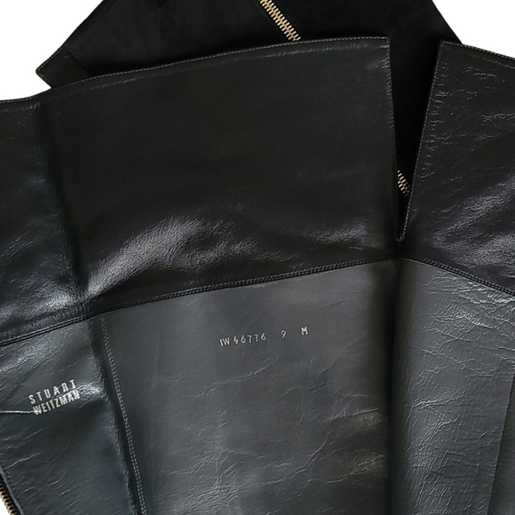 STUART Weitzman Over the Knee Boot Black Suede Heels - Picture 10 of 10